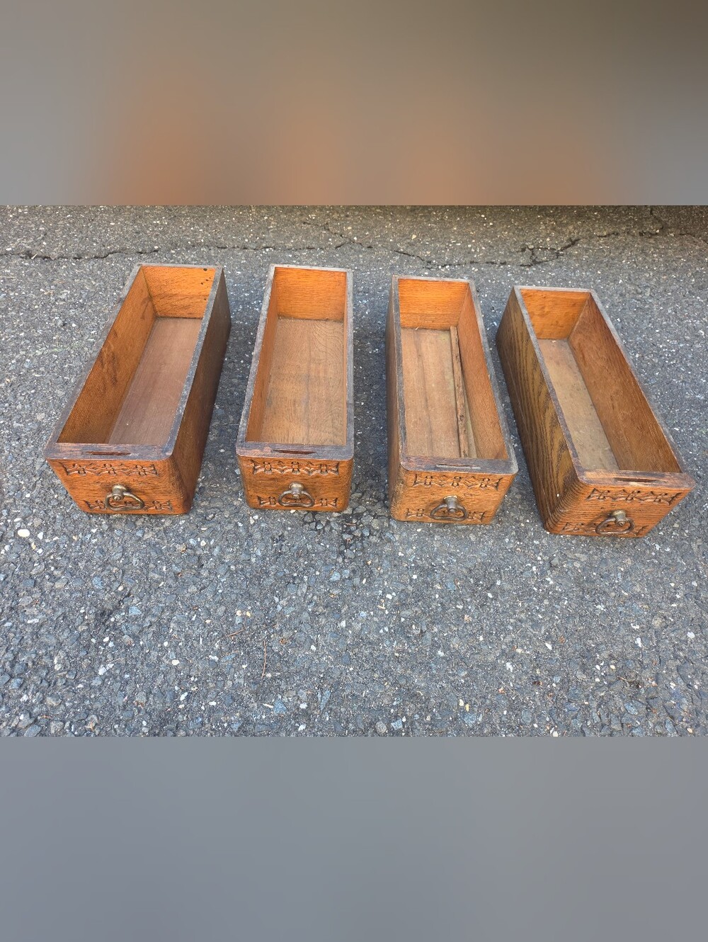 Oak Sewing Table Drawers (One)